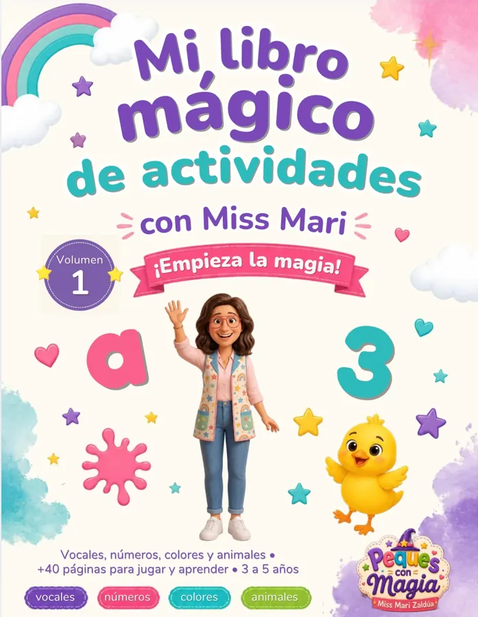 Portada de Mi libro mágico de actividades · Volumen 1